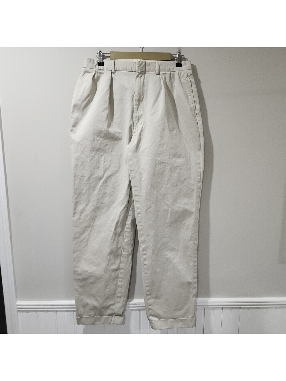 Vintage Polo Ralph Lauren Chino Pants 33x34 Baggy Skate Preppy Cuffed Classic